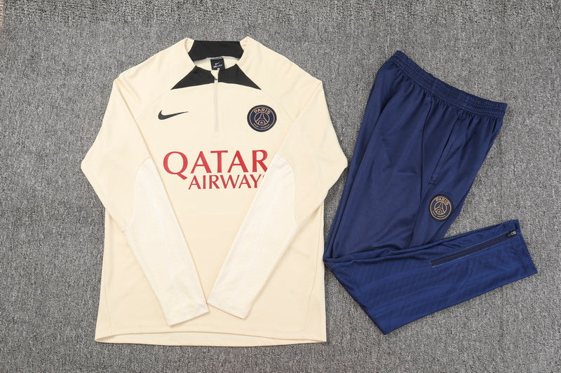 Buzo de entrenamiento PSG Beige 23-24