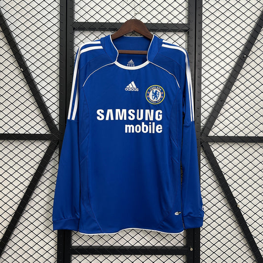 Camiseta Chelsea Manga Larga Local Retro 2006/07 Versión Fan