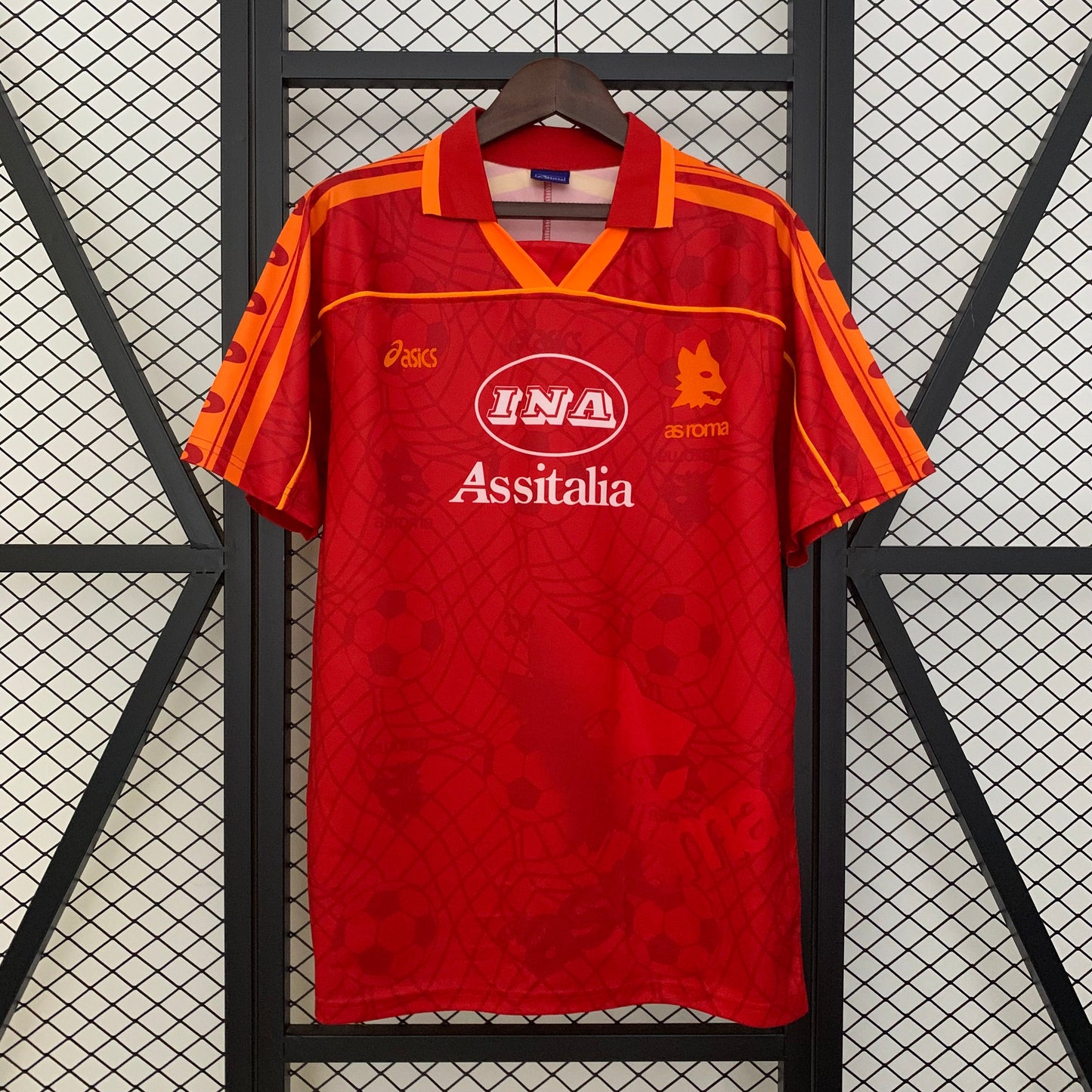 Camiseta AS Roma Local Retro 1995/96 Versión Fan
