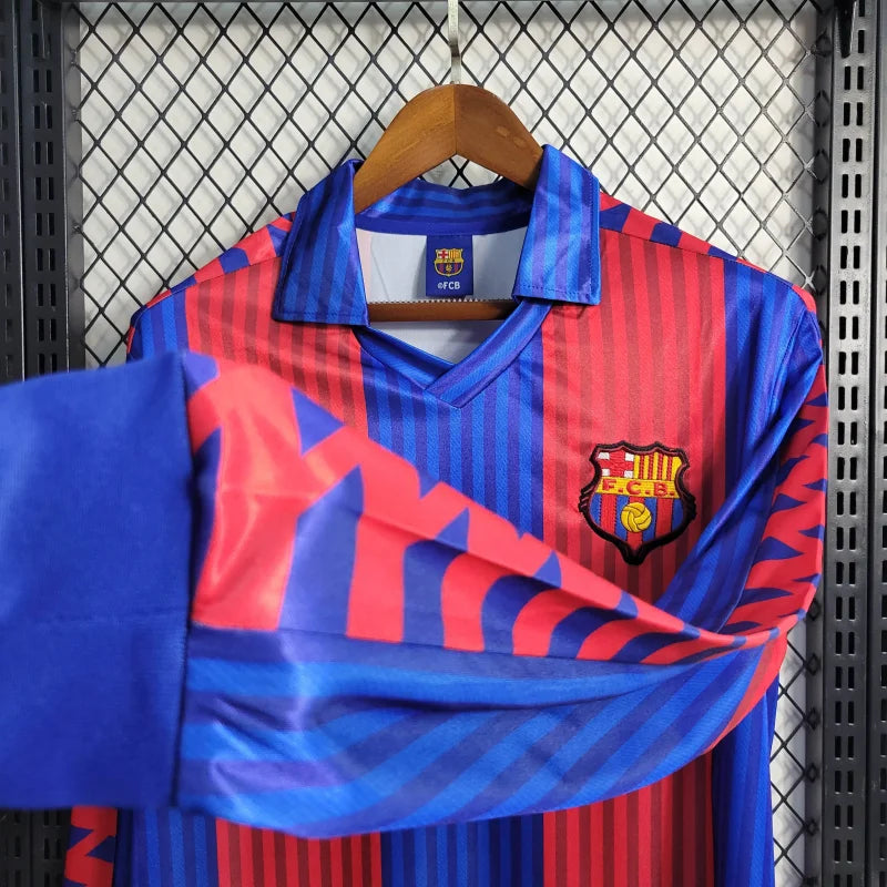 Camiseta FC Barcelona Local Retro Manga Larga 1990/91