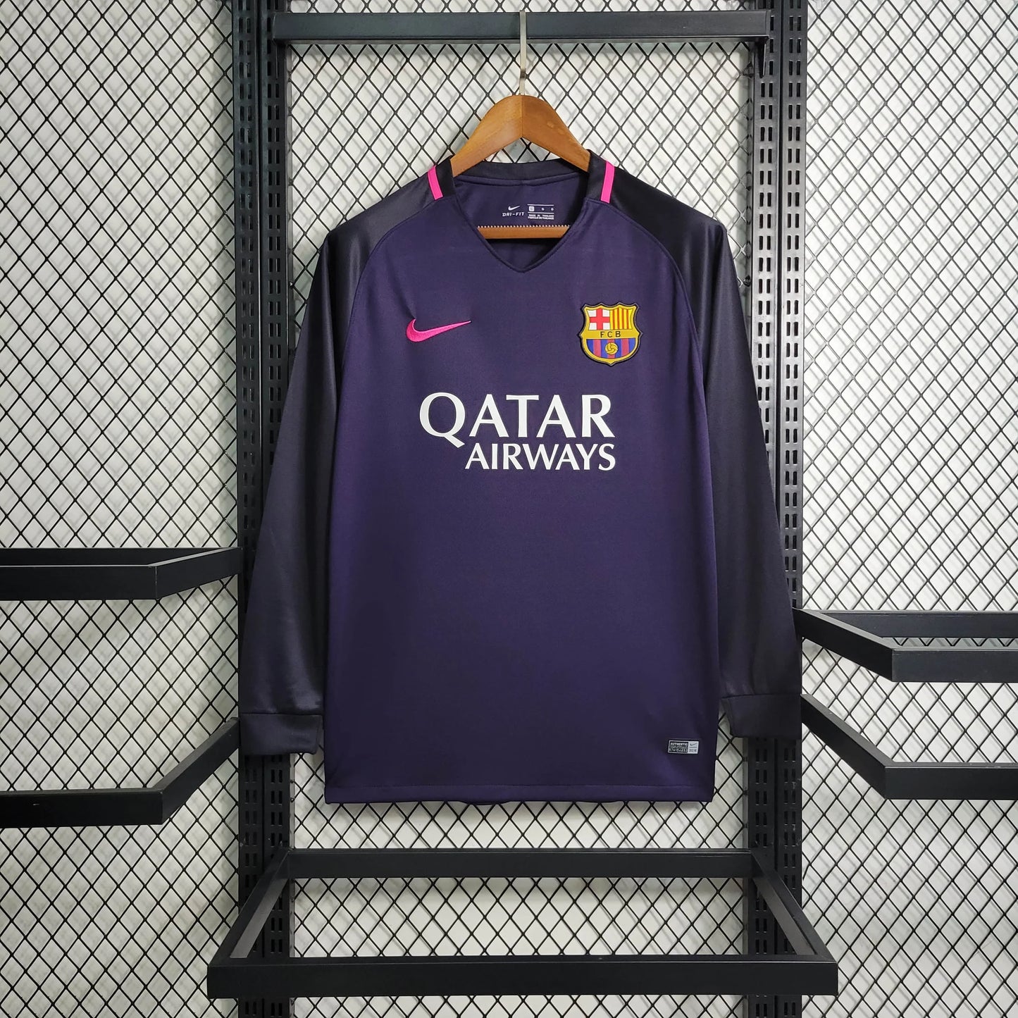 Camiseta FC Barcelona Retro Visita Manga Larga 2016/17