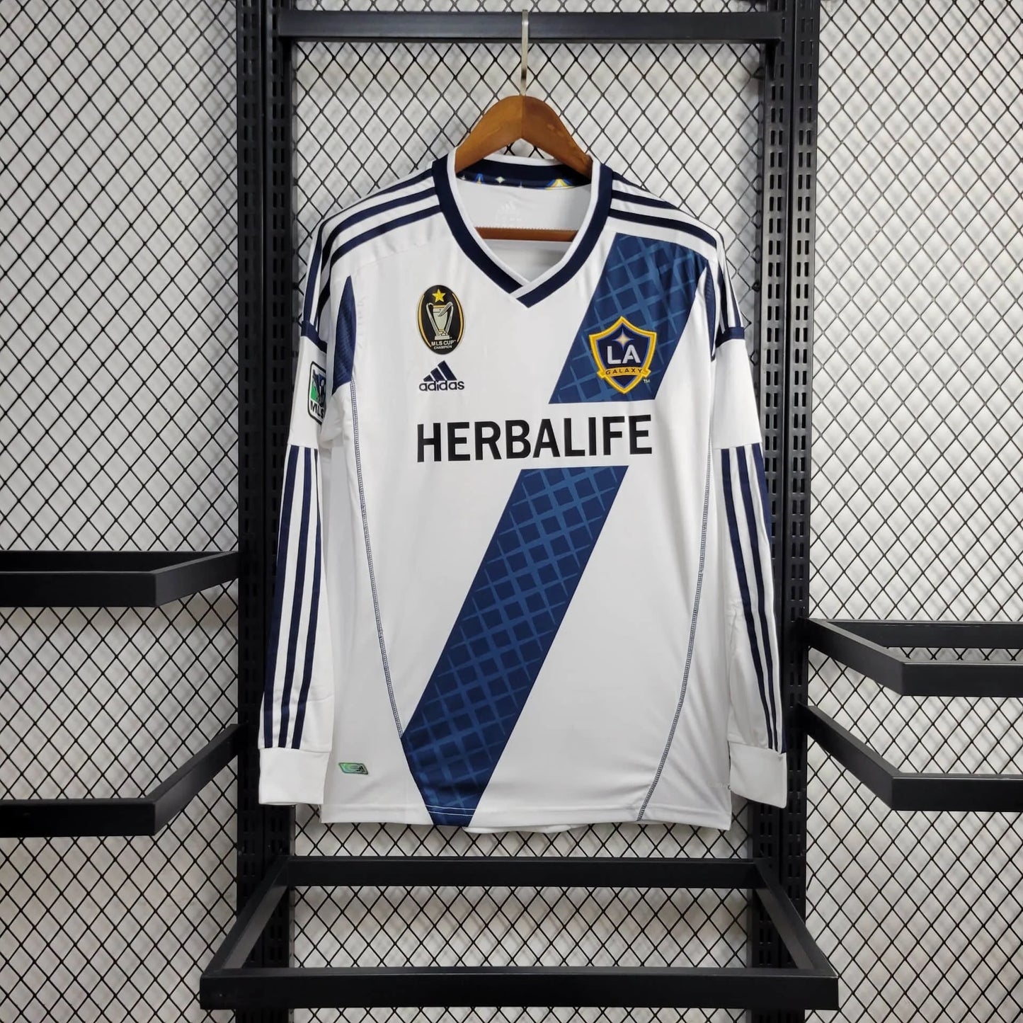 Camiseta LA Galaxy Local Retro Manga Larga 2012