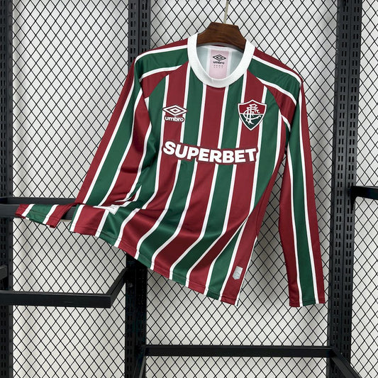 Camiseta Fluminense Local Manga Larga 2025/26 Versión Fan