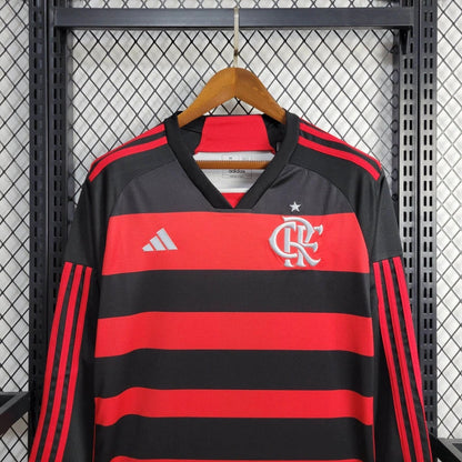 Camiseta Flamengo Local 2024 Manga larga | Versión fan