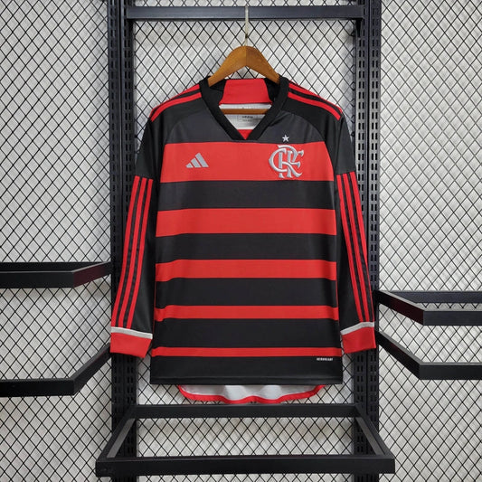 Camiseta Flamengo Local 2024 Manga larga | Versión fan