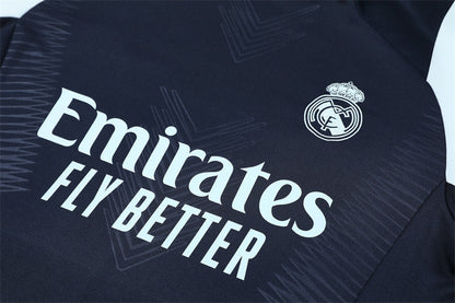 Buzo Completo Real Madrid Azul Diseño Blanco