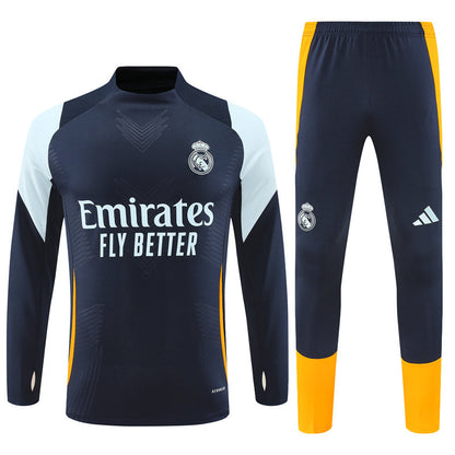 Buzo Completo Real Madrid Azul Diseño Blanco