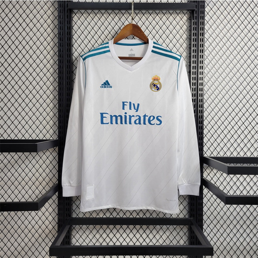 Camiseta Real Madrid Local Manga Larga Retro 2017/18