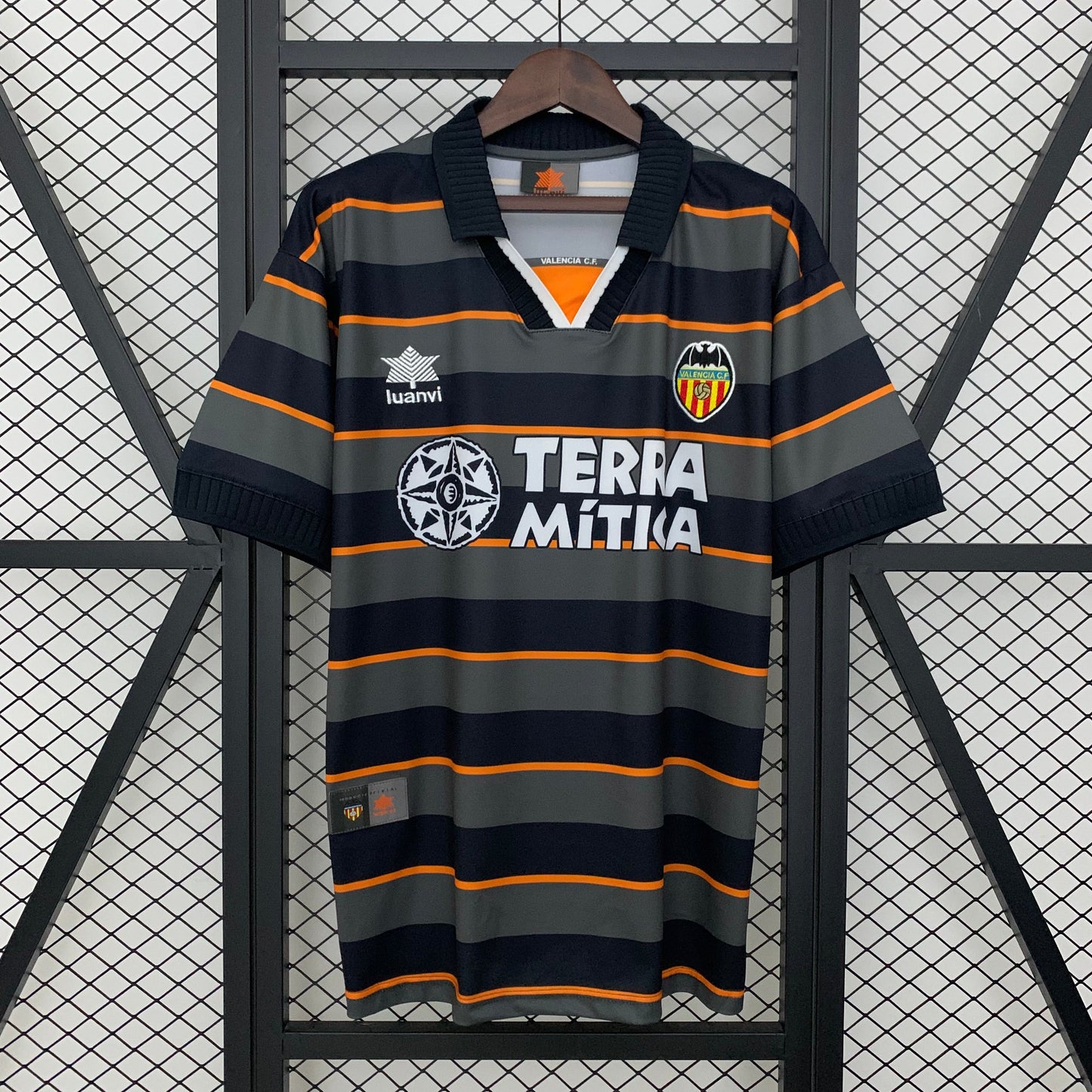 Camiseta Valencia CF Visita Retro 1998/99 Versión Fan