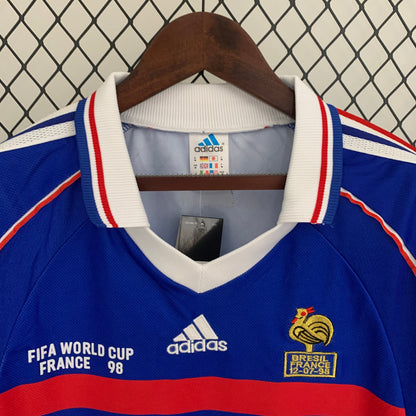 Camiseta Francia 1998 Local | Manga larga Retro