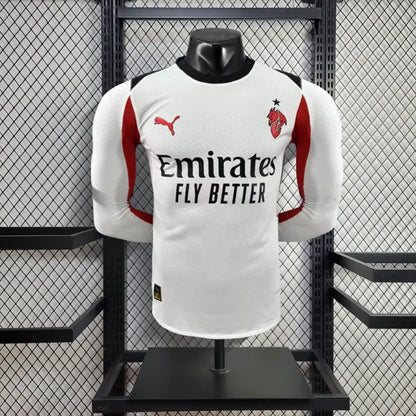Camiseta AC Milan Visita Manga Larga 2025/26 Versión Jugador