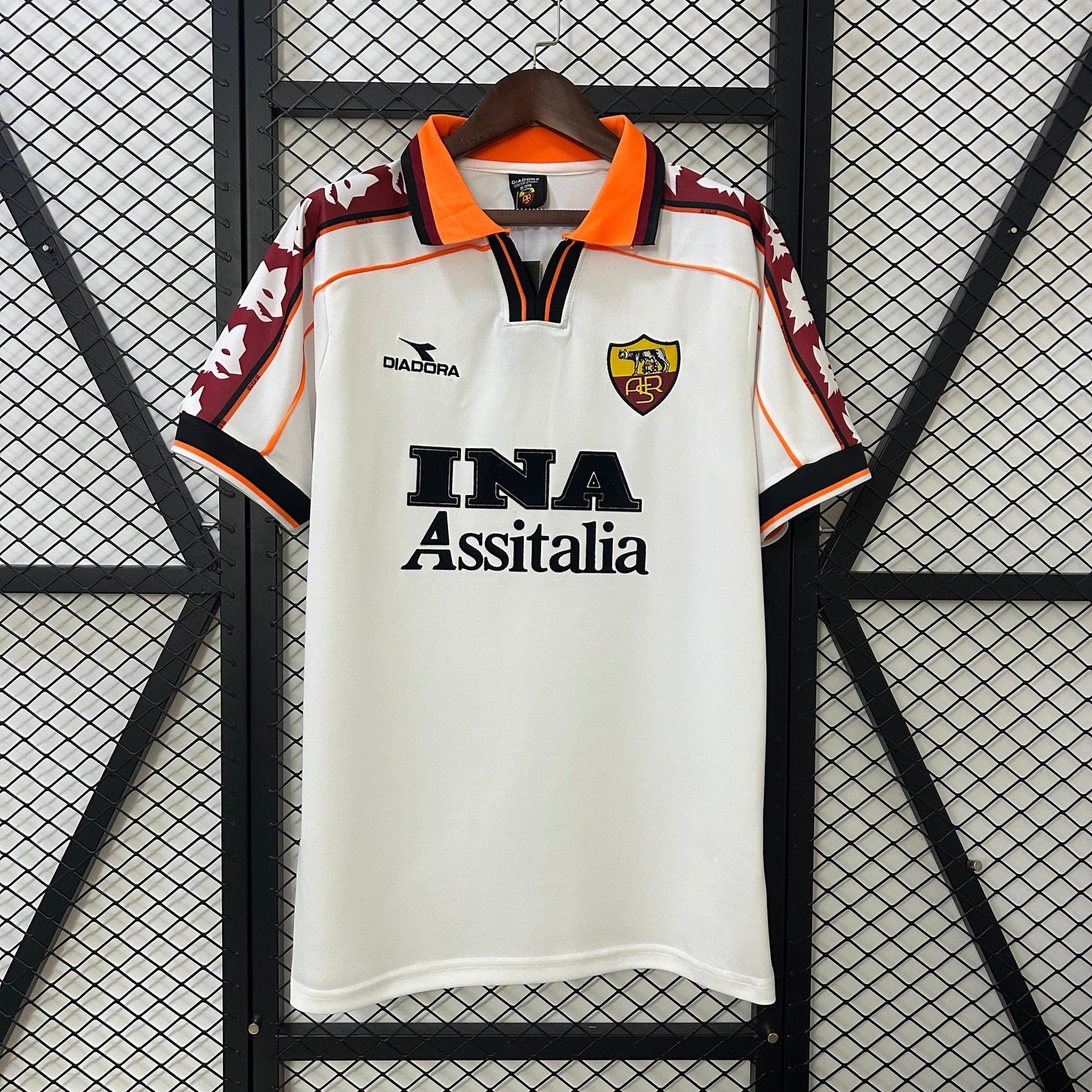 Camiseta AS Roma Visita Retro 1999/00 Versión Fan