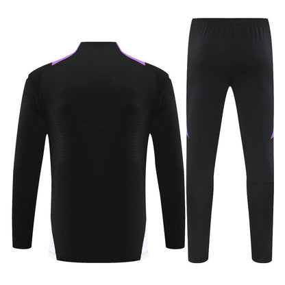 Buzo Completo Real Madrid Negro Morado