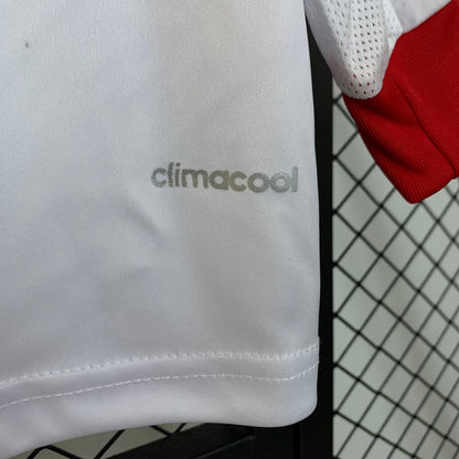 Camiseta River Plate Local Retro Manga Larga 2013/14 Versión Fan