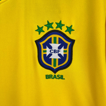 Camiseta Brasil 1998 Local | Versión Fan Manga Larga