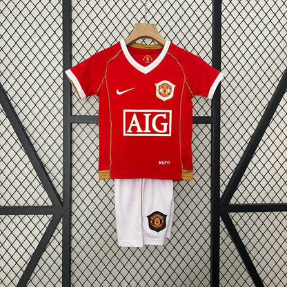 Conjunto niños Manchester United 07/08 Local | Retro