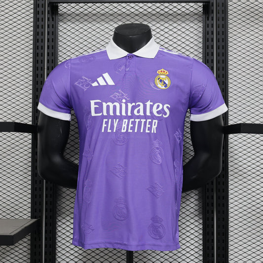 Real Madrid Polo Morada 2025/26 Versión Jugador