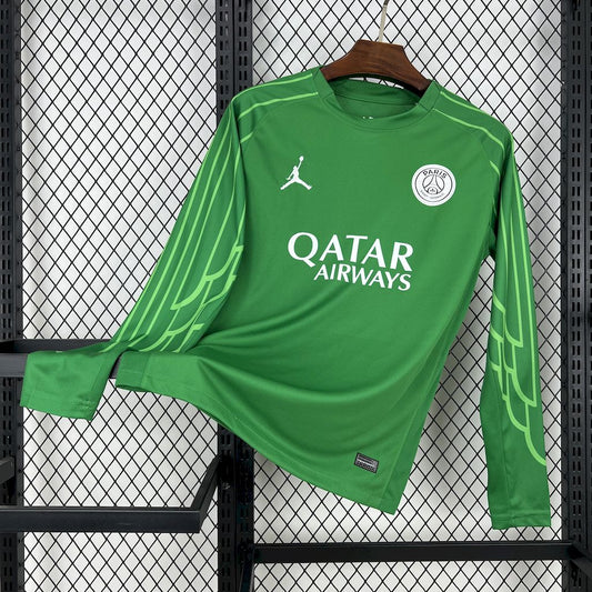 Paris Saint-Germain Portero Verde 2025/26 Manga Larga Versión Fan