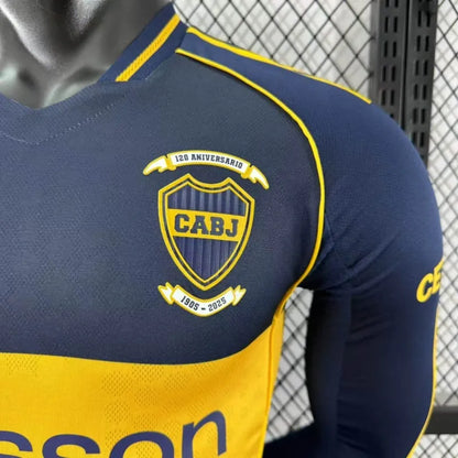 Camiseta Boca Juniors Local Manga Larga 2025/26 Versión Jugador