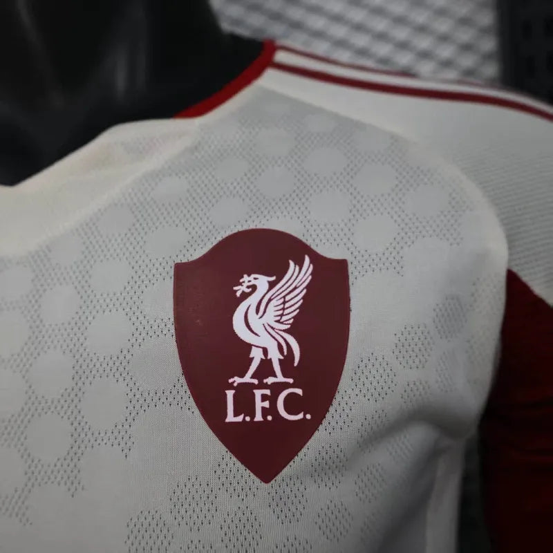Camiseta Liverpool Visita Manga Larga 2025/26 Versión Jugador