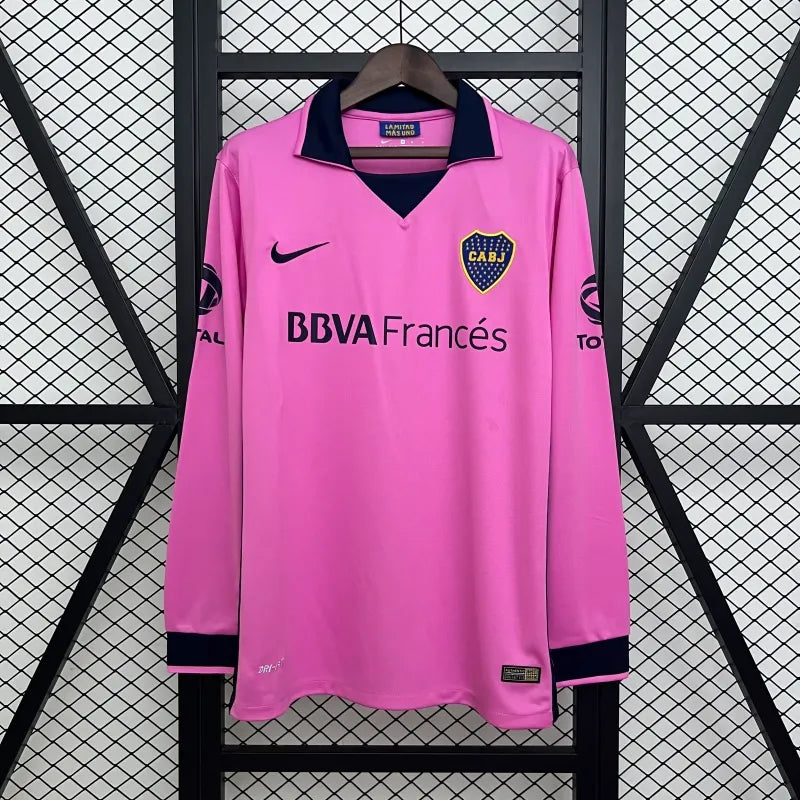 Camiseta Boca Juniors Manga Larga Visita Retro 2013/14 Versión Fan