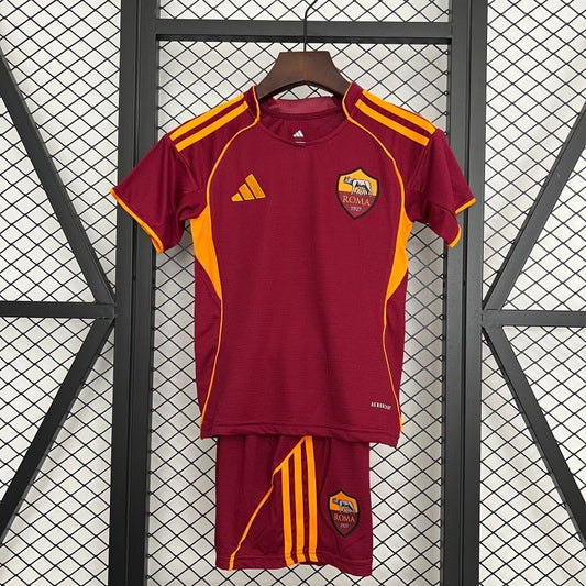 AS Roma Kit Niños Local 2025/26