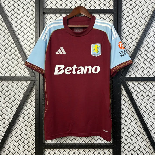 Camiseta Aston Villa Local 2025/26 Versión Fan