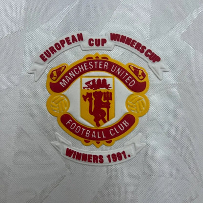 Camiseta Manchester United Visita Retro 1991 Versión Fan