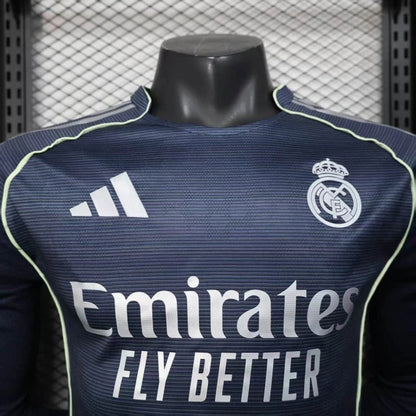 Camiseta Real Madrid Manga Larga Visita 2025/26 Versión Jugador