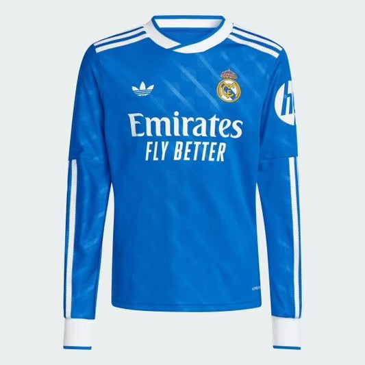 Camiseta Real Madrid Tercera Manga Larga 2025/26 Versión Fan